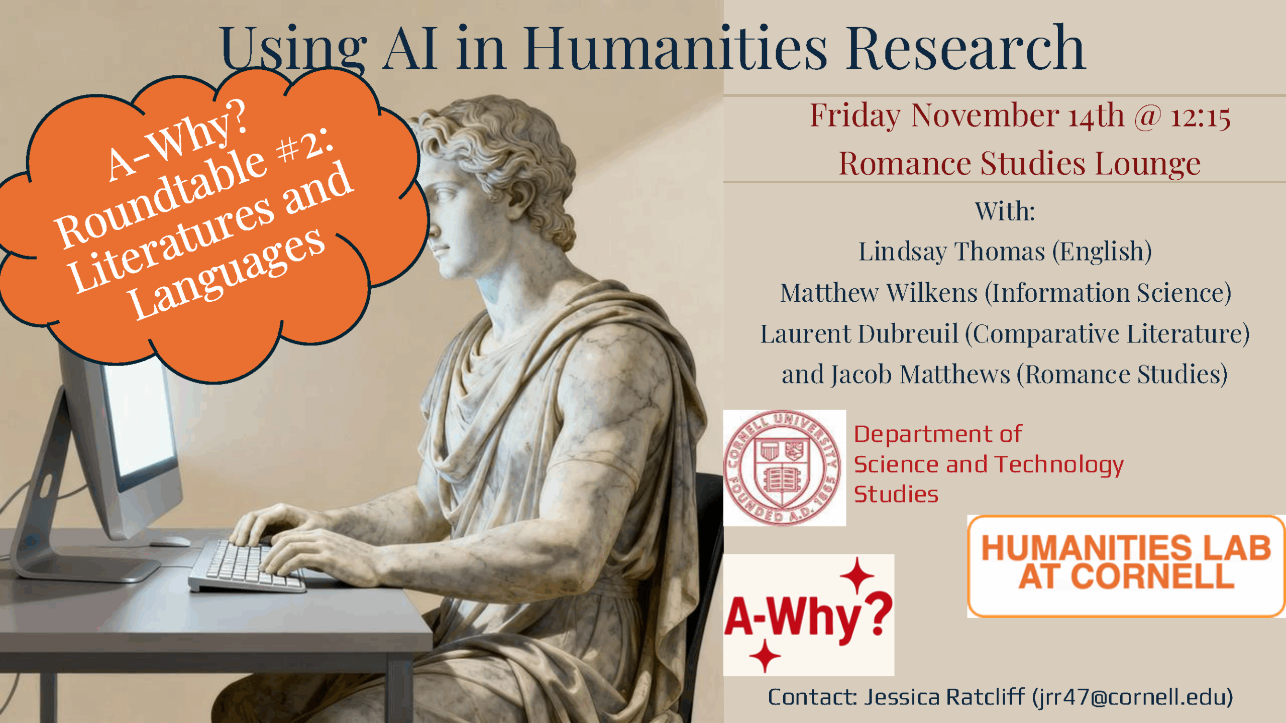 A color graphic promoting an upcoming roundtable.