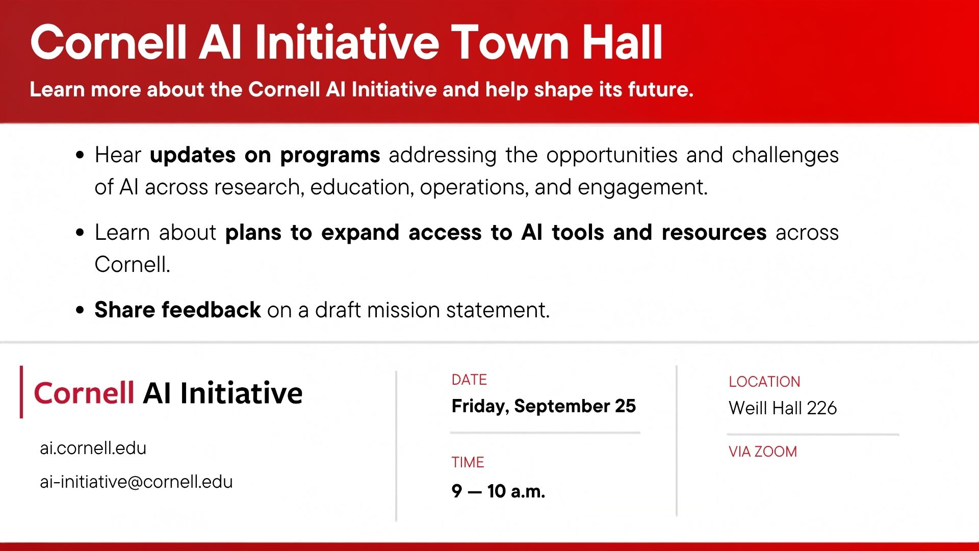 Title and details of the meeting