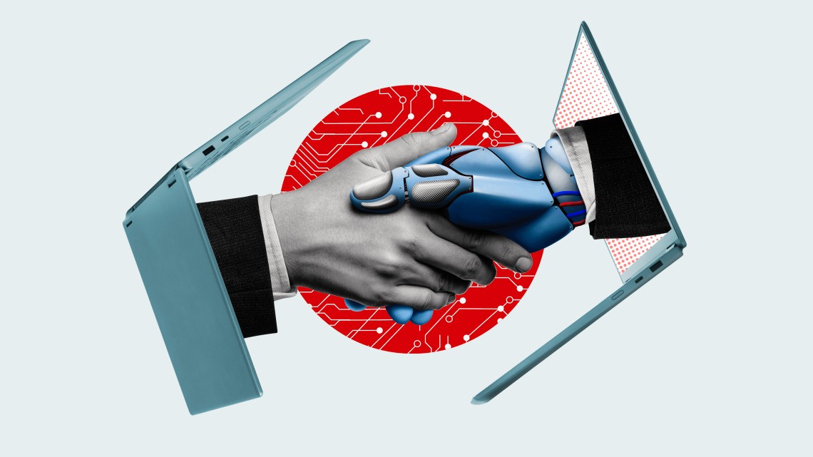 hand shacking robotic hand