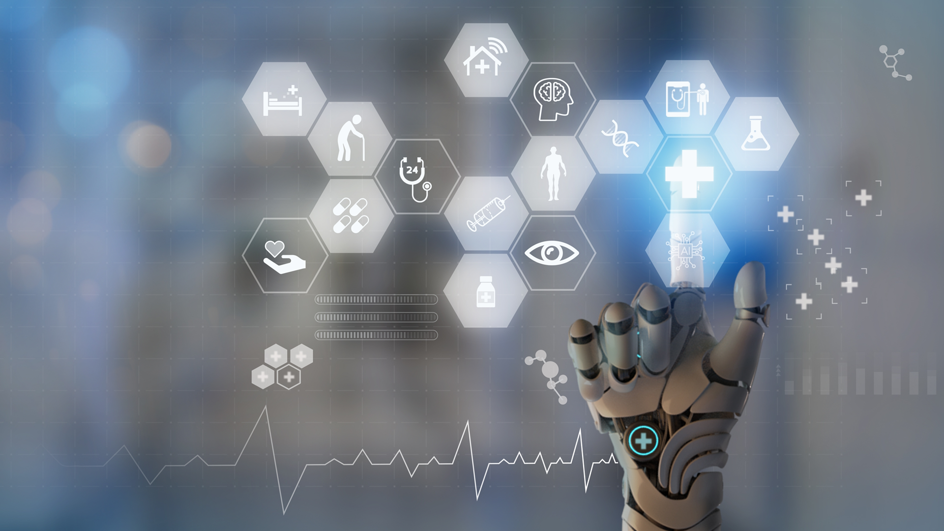Digital healthcare and medical technology concept. Shutterstock: MangKangMangMee